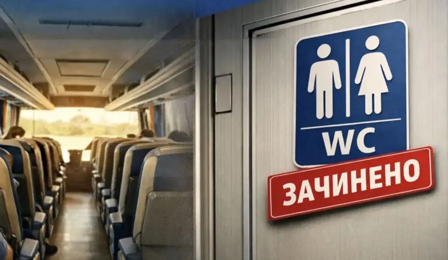 Чи працюють туалети в автобусах на міжнародних рейсах?